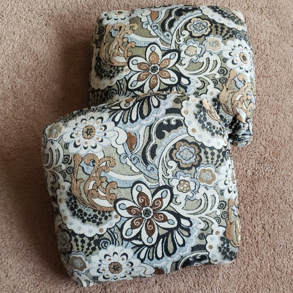 2 large decorative pillows